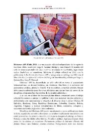 Ediciones A89 [editorial] (Chile, 2011-  ) [Semblanza] / Andrea Robles Parada | Biblioteca Virtual Miguel de Cervantes