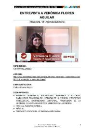 Transcripción de la "Entrevista a Verónica Flores Aguilar (Tusquets, VF Agencia Literaria)"  | Biblioteca Virtual Miguel de Cervantes
