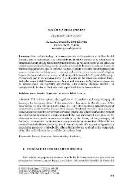 Semiótica de la parodia / María José García-Rodríguez | Biblioteca Virtual Miguel de Cervantes