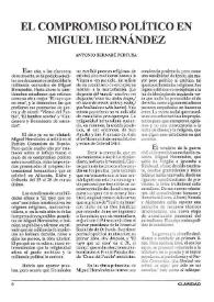 El compromiso político en Miguel Hernández / Antonio Bernabé Pertusa | Biblioteca Virtual Miguel de Cervantes
