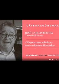 Más información sobre Góngora entre poliedros y lunas en el primer Miguel Hernández / José Carlos Rovira