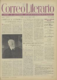 Correo Literario : Arte y Letras Hispanoamericanas. Año I, núm. 9, 1 de octubre de 1950 | Biblioteca Virtual Miguel de Cervantes