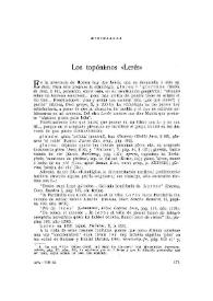 Los topónimos "Lerés" / Manuel Alvar | Biblioteca Virtual Miguel de Cervantes