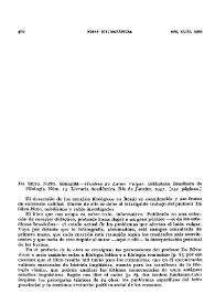 Da Silva Neto, Serafim.-"História do Latim Vulgar". Biblioteca Brasíleira de Filología, Núm. 13. Livraria Acadeinica. Río de Janeiro, 1957. [232 páginas.]
 / Manuel Alvar | Biblioteca Virtual Miguel de Cervantes