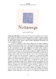 Noitarenga [editorial] (1995-2005) [Semblanza]  / Belén Quinteiro | Biblioteca Virtual Miguel de Cervantes