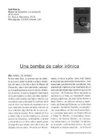 Una bomba de calor irónica / por Isabel de Armas | Biblioteca Virtual Miguel de Cervantes