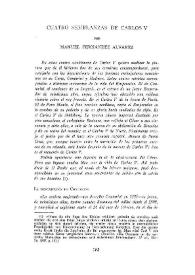 Cuatro semblanzas de Carlos V  / por Manuel Fernández Alvarez  | Biblioteca Virtual Miguel de Cervantes
