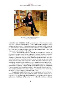 Antonia Kerrigan [editora] (1952-2023) [Semblanza] / Belén Quinteiro | Biblioteca Virtual Miguel de Cervantes