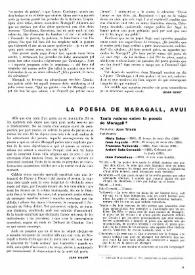 La poesia de Maragall, avui | Biblioteca Virtual Miguel de Cervantes