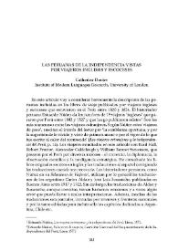 Las peruanas de la independencia vistas por viajeros ingleses y escoceses / Catherine Davies     | Biblioteca Virtual Miguel de Cervantes