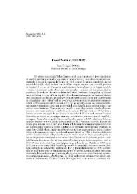 Robert Marrast (1928-2015) [necrológica] / Jean-François Botrel | Biblioteca Virtual Miguel de Cervantes