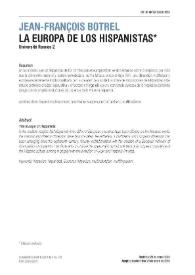 La Europa de los hispanistas  / Jean-François Botrel  | Biblioteca Virtual Miguel de Cervantes