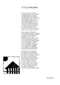 A un joven poeta / Leopoldo de Luis | Biblioteca Virtual Miguel de Cervantes