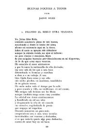 Buenas noches a todos / por Jaime Siles | Biblioteca Virtual Miguel de Cervantes