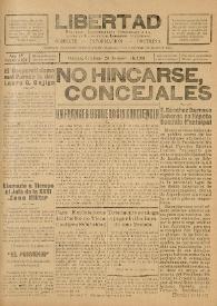 Libertad : Semanario Independiente Consagrado a la Lucha en Favor de los Intereses Colectivos. Año IV, núm. 124, domingo 28 de enero de 1934 | Biblioteca Virtual Miguel de Cervantes