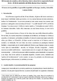 El horror de la pedofilia o la pesadilla inapelable en Ocampo, Jamilis y Schweblin / Luciana Belloni | Biblioteca Virtual Miguel de Cervantes