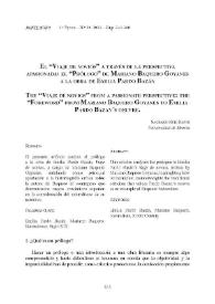 El “Viaje de novios” a través de la perspectiva apasionada: el “Prólogo” de Mariano Baquero Goyanes a la obra de Emilia Pardo Bazán / Sagrario Ruiz Baños | Biblioteca Virtual Miguel de Cervantes