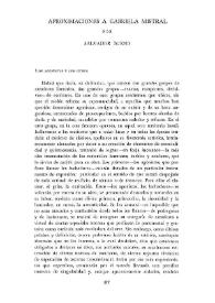 Aproximaciones a Gabriela Mistral  / por Salvador Bueno | Biblioteca Virtual Miguel de Cervantes