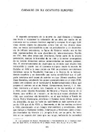 Cadalso en su contexto europeo / Federico Bermúdez-Cañete Fernández   | Biblioteca Virtual Miguel de Cervantes