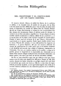 Del objetivismo y el objetalismo. En un vasto dominio / Jaime Ferrán | Biblioteca Virtual Miguel de Cervantes