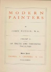 Modern painters. Volume II / by John Ruskin. M. A. | Biblioteca Virtual Miguel de Cervantes