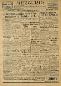 Mercurio. Año I, núm. 216, martes 11 de enero de 1921 | Biblioteca Virtual Miguel de Cervantes