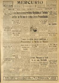 Mercurio. Año I, núm. 229, miércoles 26 de enero de 1921 | Biblioteca Virtual Miguel de Cervantes
