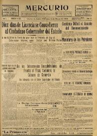Mercurio. Año I, núm. 272, miércoles 16 de marzo de 1921 | Biblioteca Virtual Miguel de Cervantes