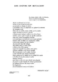 Los signos en rotación / Horacio Salas | Biblioteca Virtual Miguel de Cervantes