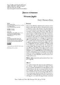 Jueces virtuosos / Rocío Villanueva Flores | Biblioteca Virtual Miguel de Cervantes