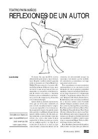 Teatro para niños: reflexiones de un autor  / Luis Matilla | Biblioteca Virtual Miguel de Cervantes