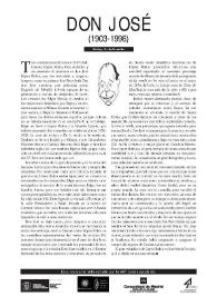 Don José (1903-1996) / Santiago Martín Bermúdez | Biblioteca Virtual Miguel de Cervantes