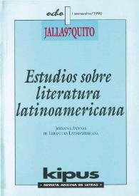 Kipus: Revista Andina de Letras y Estudios Culturales. Núm. 8, 1998 | Biblioteca Virtual Miguel de Cervantes