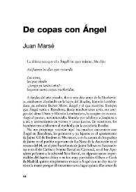 De copas con Ángel  / Juan Marsé | Biblioteca Virtual Miguel de Cervantes