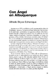 Con Ángel en Albuquerque / Alfredo Bryce Echenique | Biblioteca Virtual Miguel de Cervantes