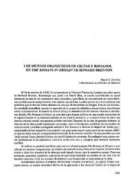 Los mundos dramáticos de celtas y romanos en "The Romans in Britain" de Howard Brenton  / Philip C. Sutton | Biblioteca Virtual Miguel de Cervantes
