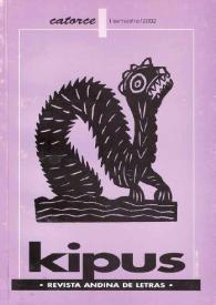 Kipus: Revista Andina de Letras y Estudios Culturales. Núm. 14, 2002 | Biblioteca Virtual Miguel de Cervantes
