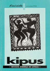 Kipus: Revista Andina de Letras y Estudios Culturales. Núm. 17, 2004 | Biblioteca Virtual Miguel de Cervantes