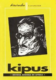 Kipus: Revista Andina de Letras y Estudios Culturales. Núm. 18, 2004 | Biblioteca Virtual Miguel de Cervantes