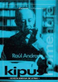 Kipus: Revista Andina de Letras y Estudios Culturales. Núm. 19, 2005 | Biblioteca Virtual Miguel de Cervantes