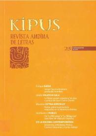 Kipus: Revista Andina de Letras y Estudios Culturales. Núm. 23, 2008 | Biblioteca Virtual Miguel de Cervantes