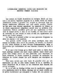 L'horloge arrêtée dans les romans de Benito Pérez Galdós / Sadi Lakhdari | Biblioteca Virtual Miguel de Cervantes