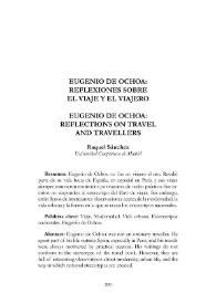 Eugenio de Ochoa: reflexiones sobre el viaje y el viajero / Raquel Sánchez | Biblioteca Virtual Miguel de Cervantes