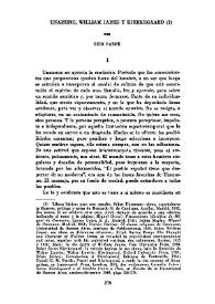 Unamuno, William James y Kierkegaard  / por Luis Farré | Biblioteca Virtual Miguel de Cervantes