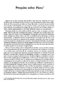 Pesquisa sobre Piero / Valeriano Bozal Fernández  | Biblioteca Virtual Miguel de Cervantes