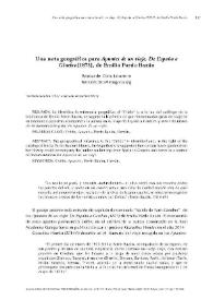 Una nota geográfica para "Apuntes de un viaje. De España a Ginebra" [1873], de Emilia Pardo Bazán / Bernardo Dios Loureiro | Biblioteca Virtual Miguel de Cervantes
