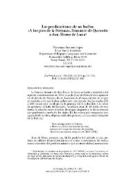 Las predicaciones de un bufón: "A los pies de la Fortuna", Romance de Quevedo a don Álvaro de Luna  / Victoriano Roncero López | Biblioteca Virtual Miguel de Cervantes