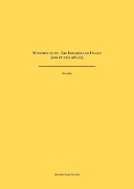 Histoires de vie: Les espagnols en France (XXè et xXXIè siècles). Cahier / Hugo Alquié, Audry Berniard-gaston & Dolores Thion Soriano-Mollá (eds.) | Biblioteca Virtual Miguel de Cervantes