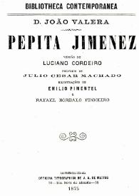 Pepita Jimenez / Juan Valera ; versione dallo spagnolo di Daniele Rubbi | Biblioteca Virtual Miguel de Cervantes