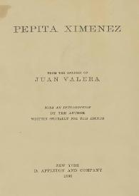 Pepita Jimenez / Juan Valera ; versione dallo spagnolo di Daniele Rubbi | Biblioteca Virtual Miguel de Cervantes